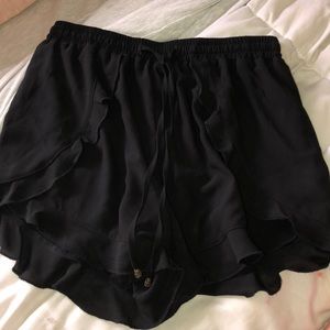 Black Flowy shorts